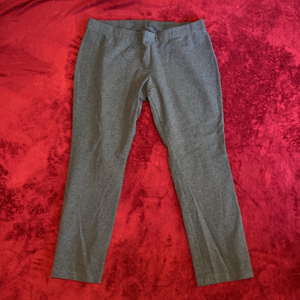 Lands' End Women's Petite Knit Leggings Gray, L/P